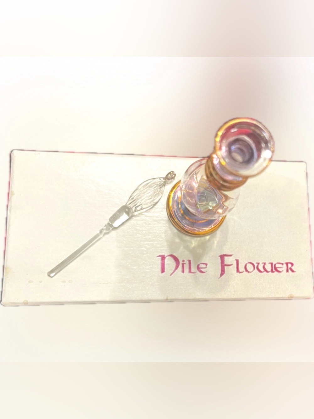 Vintage Perfume Dispenser - Glass and Gold